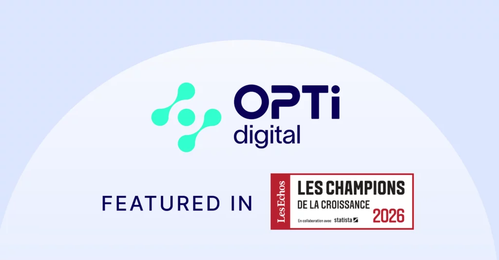 Opti Digital nommée parmi les Champions de la Croissance 2026